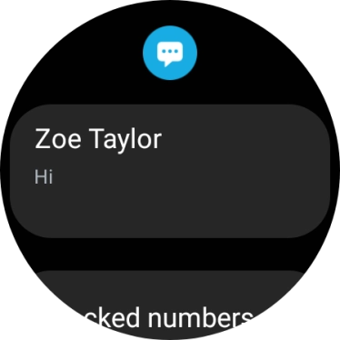 Press the required text message to read it. Press the required text message to read it.