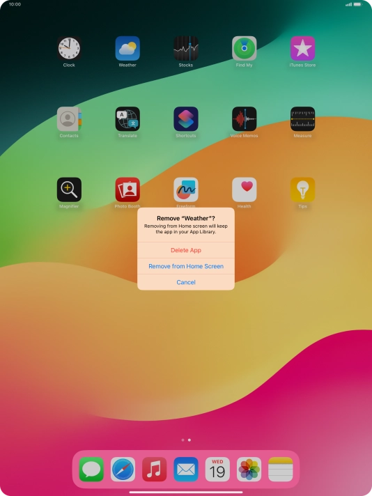 Press Delete App. Press Delete App.