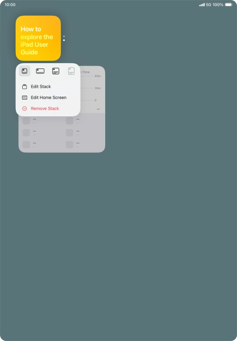 Press Edit Stack.