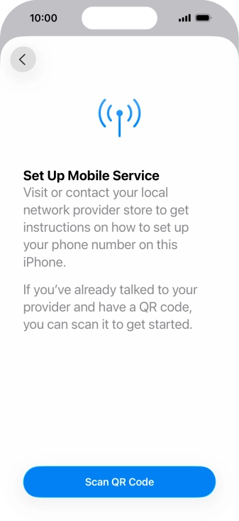 Press Scan QR Code.