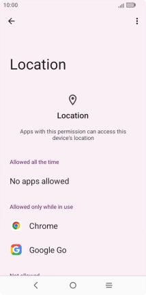 Press the required app. Press the required app.