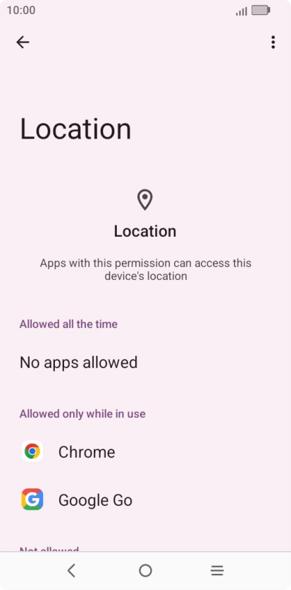 Press the required app. Press the required app.