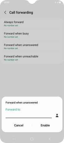 Key in +447836121121 and press Enable. Key in +447836121121 and press Enable.