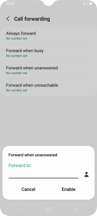 Key in +447836121121 and press Enable. Key in +447836121121 and press Enable.