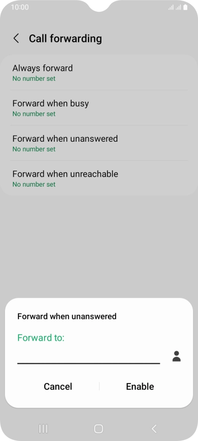 Key in +447836121121 and press Enable. Key in +447836121121 and press Enable.