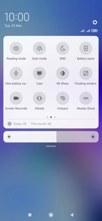 Press Vibrate to turn the function on or off.