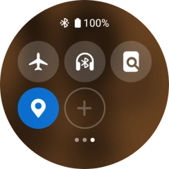 Press the find my phone icon to send a signal to your phone.