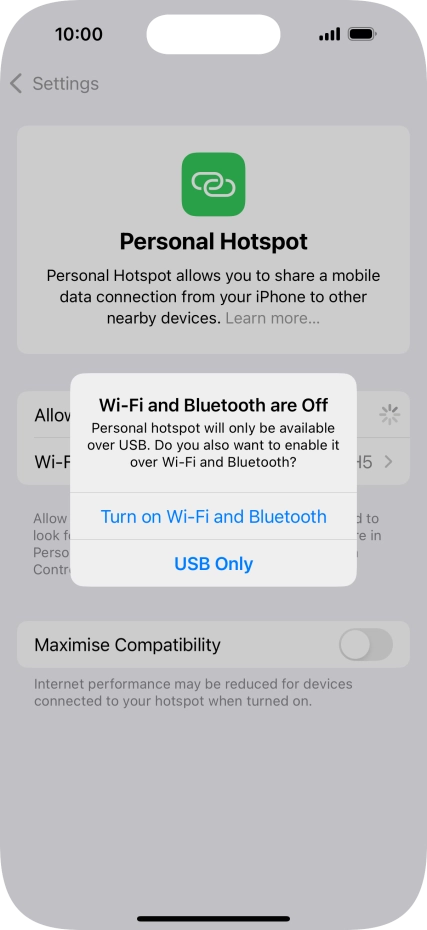 If Wi-Fi is turned off, press Turn on Wi-Fi and Bluetooth. If Wi-Fi is turned off, press Turn on Wi-Fi and Bluetooth.