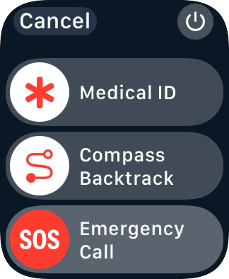 Press the power off icon.