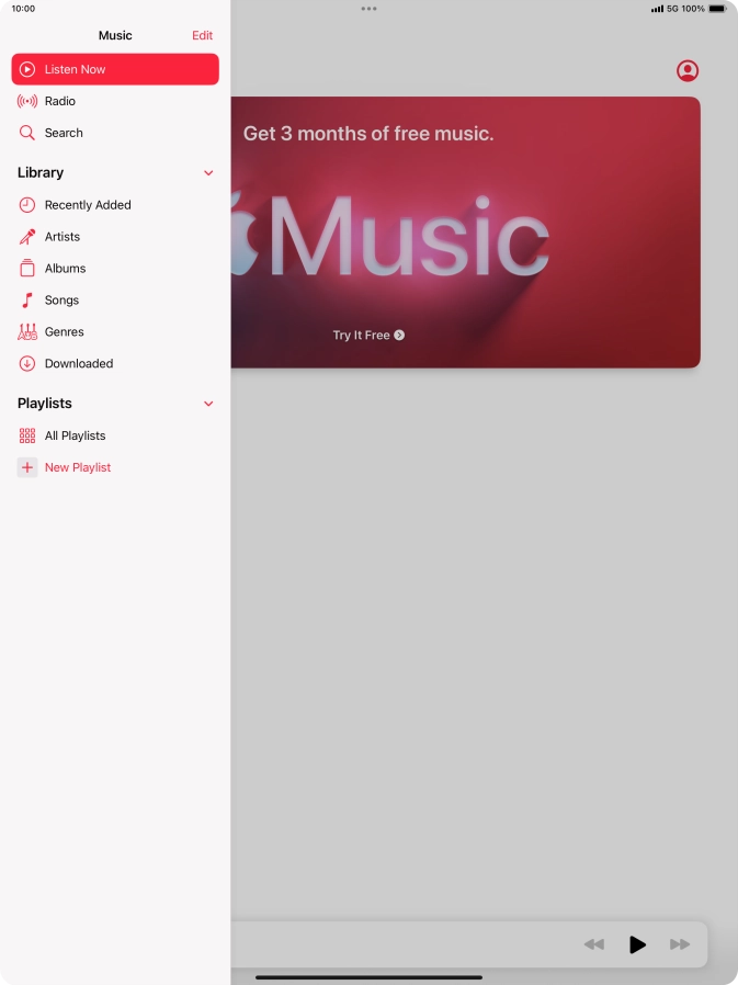 Press New Playlist.