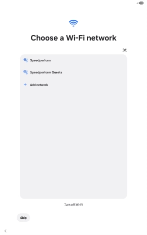 Press the required Wi-Fi network. Press the required Wi-Fi network.
