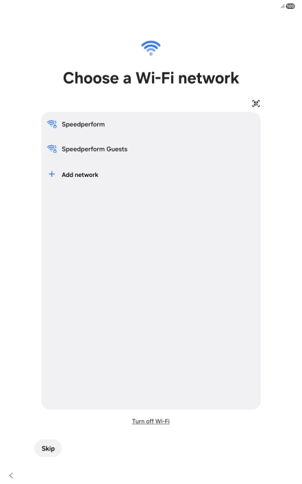 Press the required Wi-Fi network. Press the required Wi-Fi network.