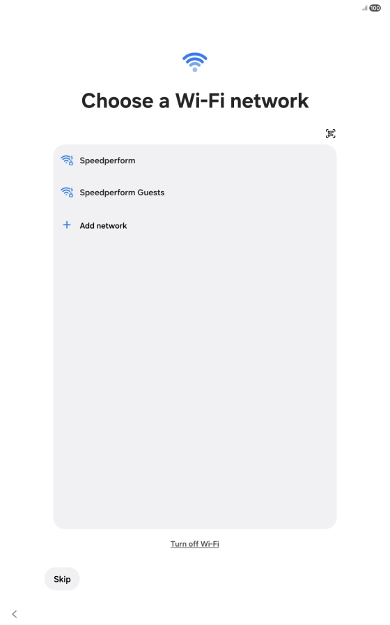 Press the required Wi-Fi network. Press the required Wi-Fi network.