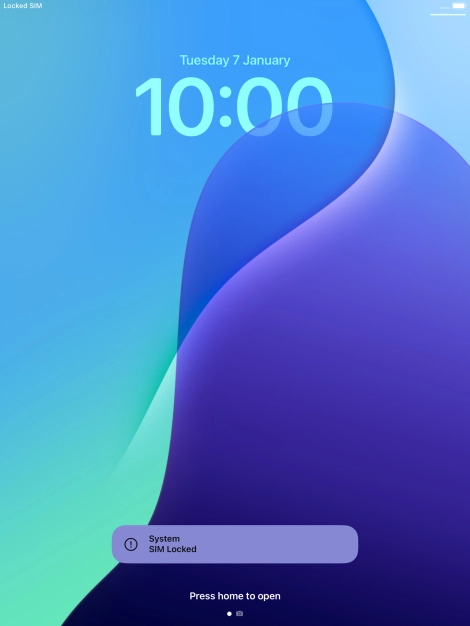 Press the Home key.