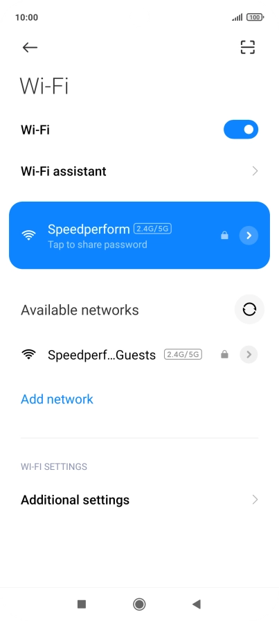 Press the Home key to return to the home screen.