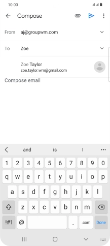 Press the required contact. Press the required contact.