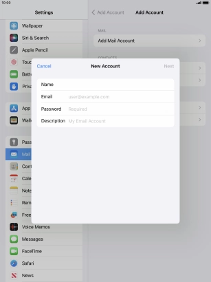 Press Email and key in your email address. Press Email and key in your email address.