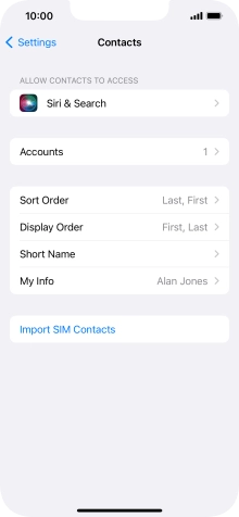 Press Import SIM Contacts. Press Import SIM Contacts.