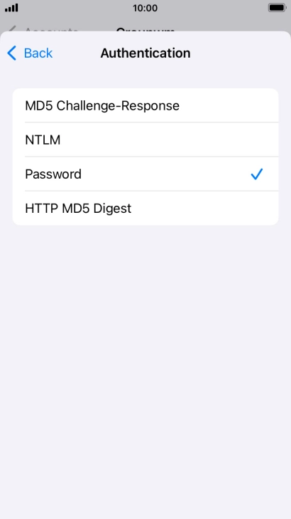 Press Password.