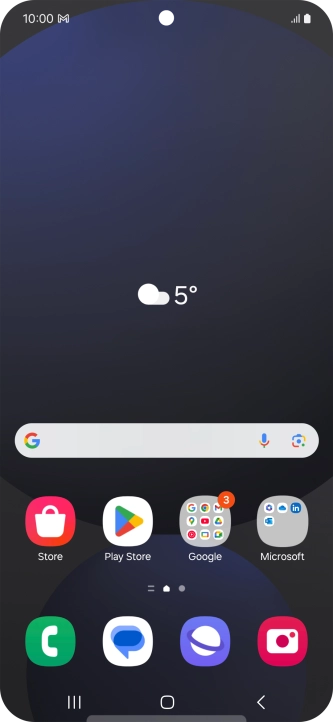 The email message icon shows that you've received a new email message.