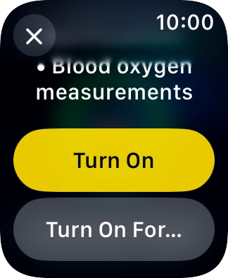 Press Turn On. Press Turn On.