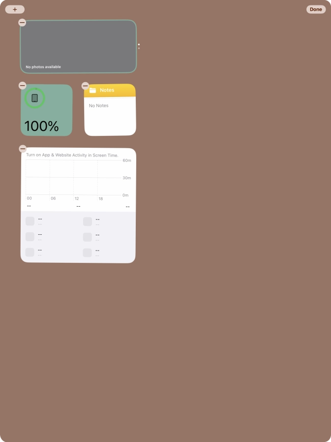 Press the add icon.