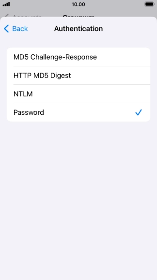 Press Password.
