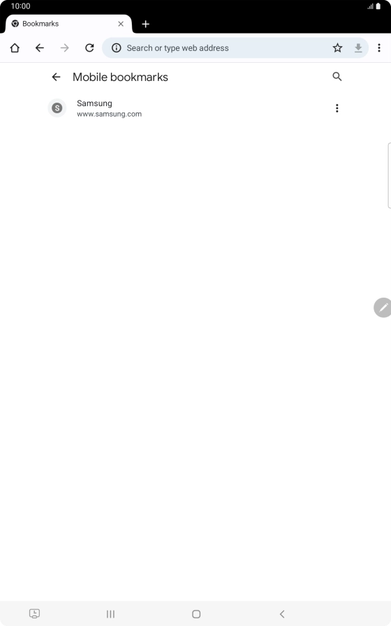 Press the required bookmark. Press the required bookmark.