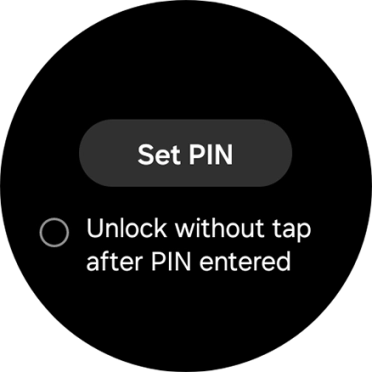 Press Set PIN.