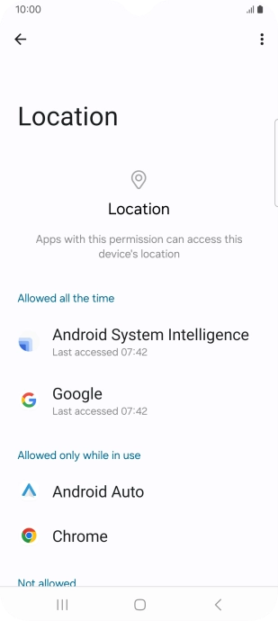 Press the required app. Press the required app.
