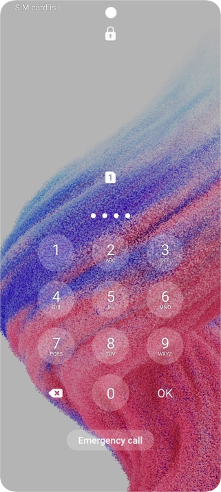 Key in a new four-digit PIN and press OK.