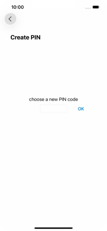 Key in a new four-digit PIN and press OK.