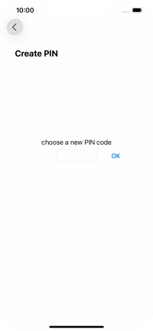 Key in a new four-digit PIN and press OK.