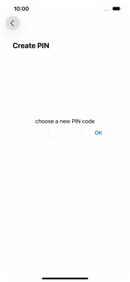 Key in a new four-digit PIN and press OK.