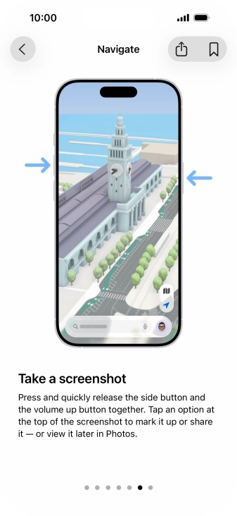 Slide your finger upwards starting from the bottom of the screen to return to the home screen.