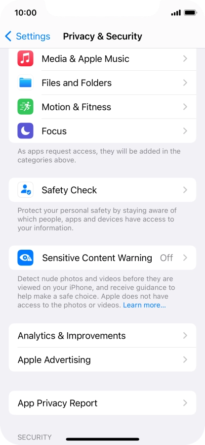 Press App Privacy Report. Press App Privacy Report.