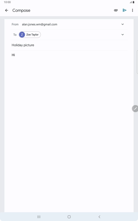 Write the required text and press the send icon. Write the required text and press the send icon.