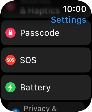 Press Passcode.