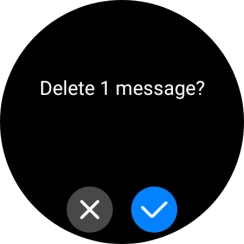 Press the confirm icon. Press the confirm icon.