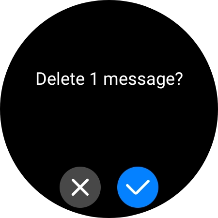 Press the confirm icon. Press the confirm icon.