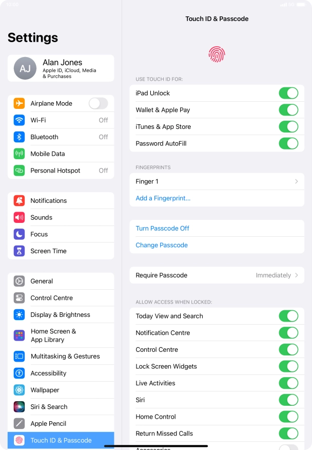 Press the indicators next to the required settings to turn them on or off. Press the indicators next to the required settings to turn them on or off.