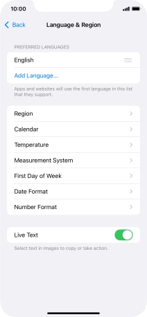 Press Add Language.... Press Add Language....