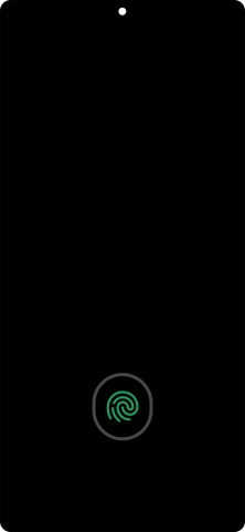 Place your finger on the fingerprint sensor to unlock your phone. Place your finger on the fingerprint sensor to unlock your phone.