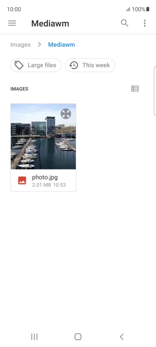 Press the required file.