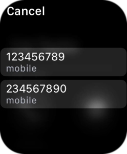 Press the required number. Press the required number.
