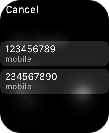 Press the required number. Press the required number.