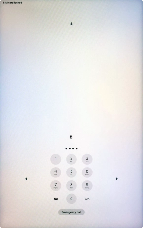 If you're asked to key in your PIN, do so and press OK.