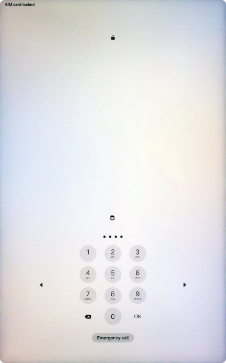 If you're asked to key in your PIN, do so and press OK.