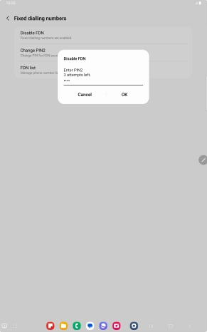 Key in your PIN2 and press OK. The default PIN2 is 1111. Key in your PIN2 and press OK. The default PIN2 is 1111.