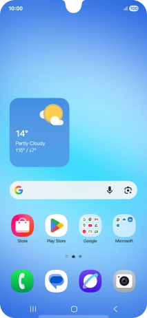 Slide your finger downwards starting from the top of the screen.